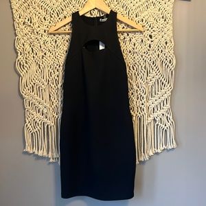 Alice and Olivia Gara Black Cutout Sleeveless Mini Dress